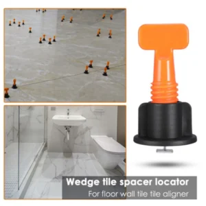 Tile Leveling System with Reusable Wedges – Wall & Floor Spacer Locator Pins for Accurate Tile Installation