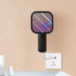USB 2-in-1 Mosquito Repeller & Swatter – Portable Electric Bug Zapper Light for Camping, Outdoor, Bedroom, Office